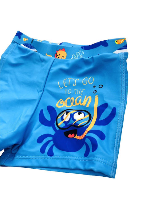 Baby boy boxer swimsuit Y66663 Blue/Crab