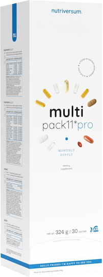 Nutriversum Multi Pack 11 Pro Хранителна Добавка За Подсилване На Имунната Система 30 Сашета