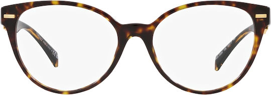 Versace Weiblich Kunststoff Brillenrahmen Katzenauge Braun Schildpatt VE3334 108
