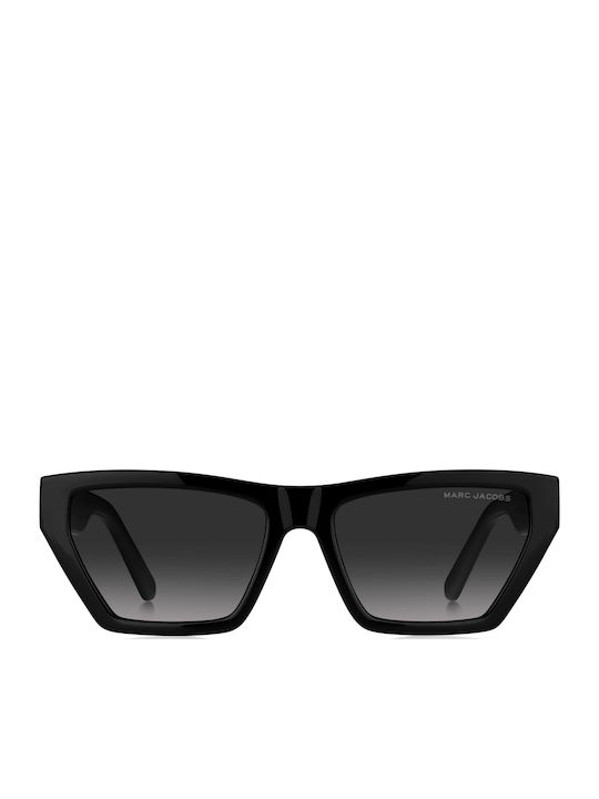 Marc Jacobs Women's Sunglasses with Black Plastic Frame and Black Gradient Lens MARC 657/S 807