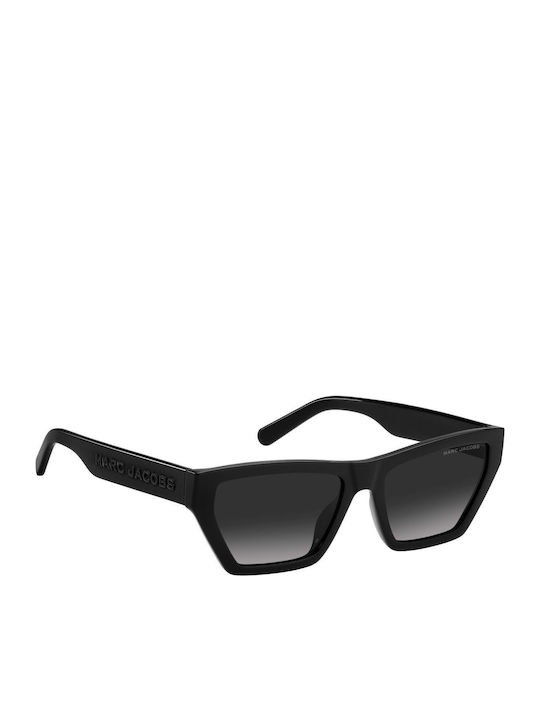 Marc Jacobs Women's Sunglasses with Black Plastic Frame and Black Gradient Lens MARC 657/S 807