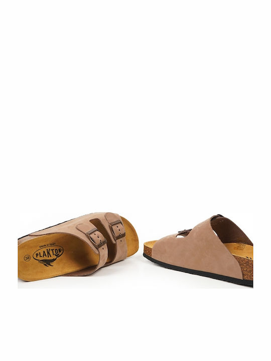 Дамски Анатомични Кожени Сандали Flatforms Puro