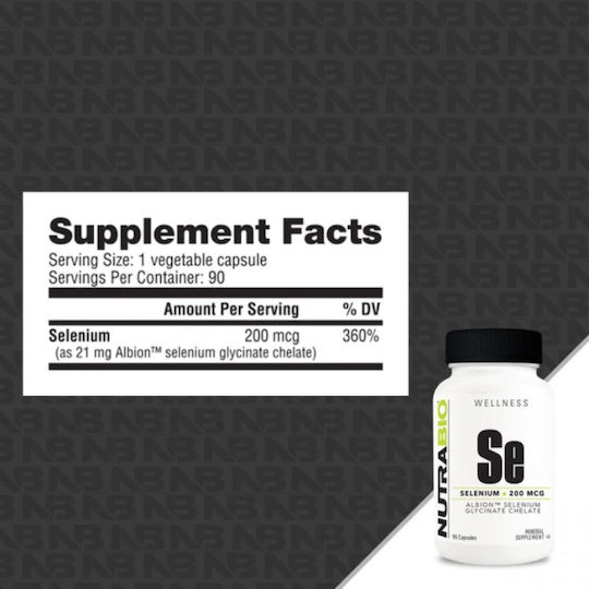 Nutrabio Se Albion Selenium Glycinate Chelate 90 caps