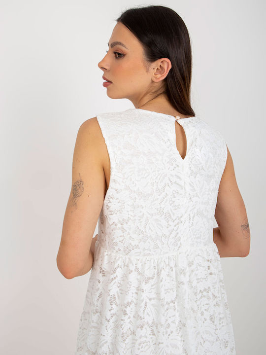 Och Bella Summer Midi Dress White