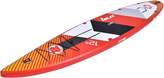 Zray Rapid 12'6" Φουσκωτή Σανίδα SUP με Μήκος 3.81m Κόκκινη