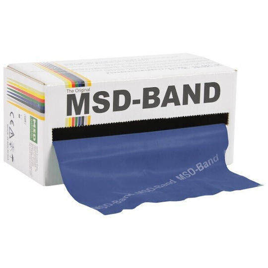 MSD Band Band 3X Σκληρό AC-3124 5m Ελαστικός Ιμάντας Γυμναστικής Σκληρός Μπλε 5.5m