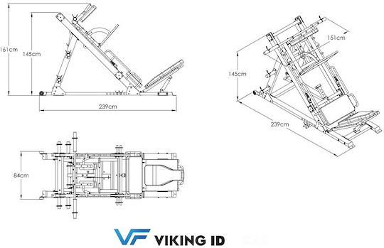 Viking Presă pentru picioare fără greutăți