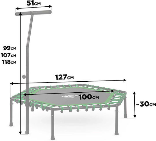NEO Sport Gymnastics Trampoline 127cm with Handle