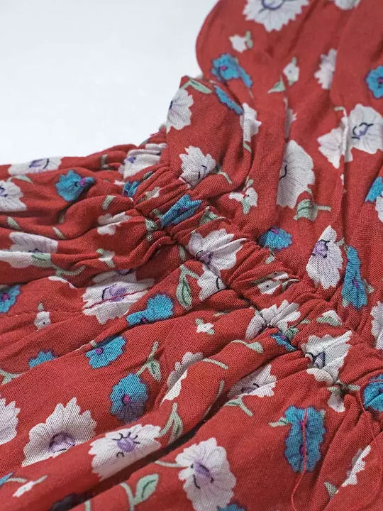 Kinderstoff-Overall-Shorts/Bermudas Rot