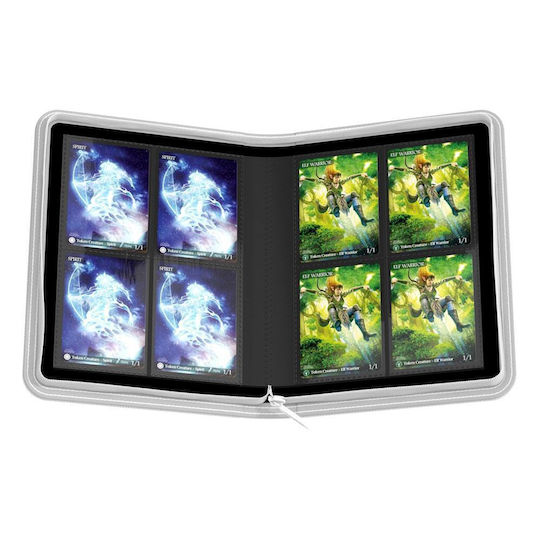 Ultimate Guard Zipfolio 160 8-Pocket XenoSkin Binder 4-Pocket Standard Size Λευκό