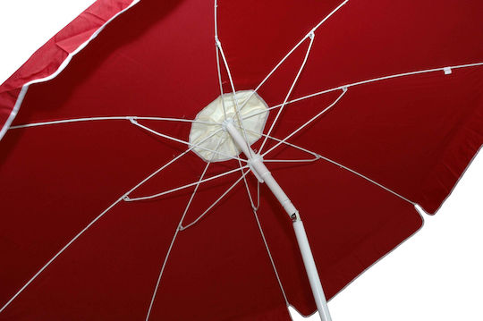 Campus Faltbarer Strandsonnenschirm Mit Durchmesser 2m Rote