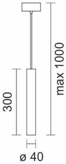 Spot Light LED Κρεμαστό Φωτιστικό Λευκό 40x300εκ. Spot Light LED Κρεμαστό Φωτιστικό Λευκό 40x300εκ.