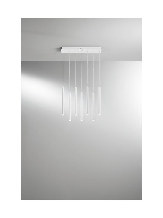 Fan Europe Led-Pype-SQ7-BCO Pendant Light LED Rail with Cold White Light White