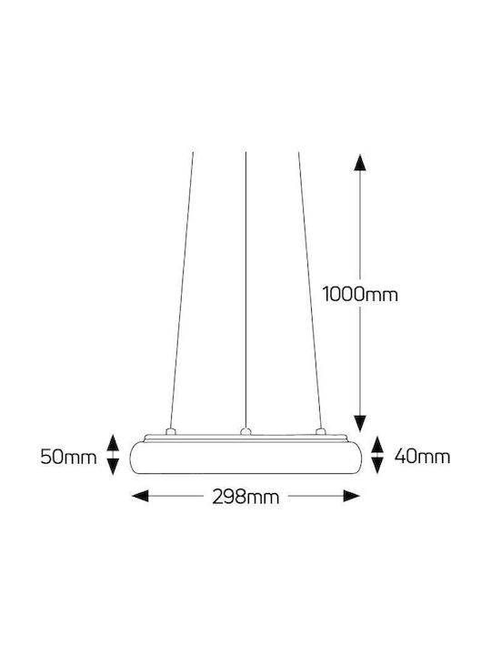 Geyer Hängelampe LED mit Warmes Weiß Licht Schwarz