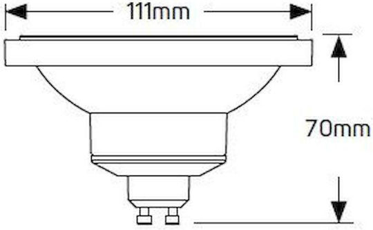 Geyer LED Bulb 12W for Socket GU10 and Shape AR111 Warm White 900lm