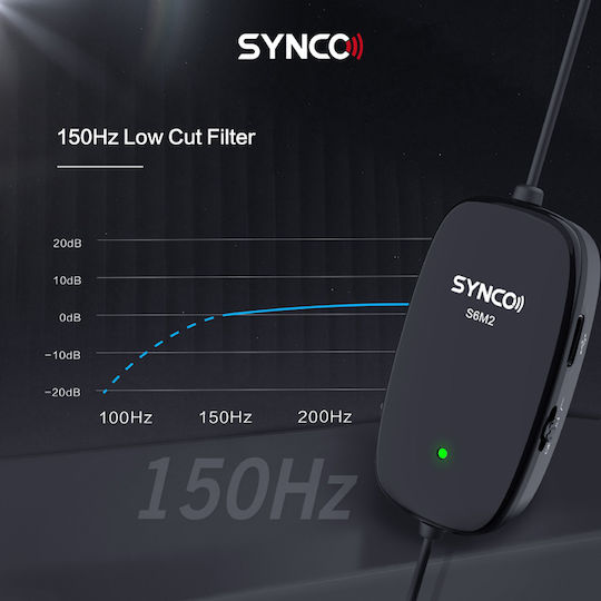 Synco Lav-S6M2 Πυκνωτικό Μικρόφωνο Πέτου, Clip On για Φωνητικά