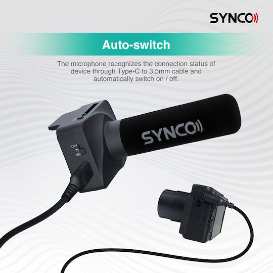 Synco SY-U3-MMIC Δυναμικό Μικρόφωνο Shock Mounted για Φωνητικά