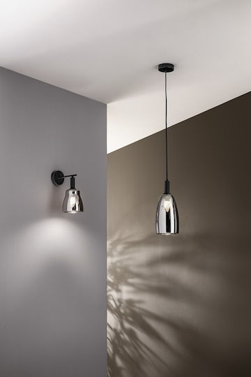 Fan Europe I-Weizen-AP Modern Leuchte Wand mit Fassung E14 Schwarz 29x18x14cm