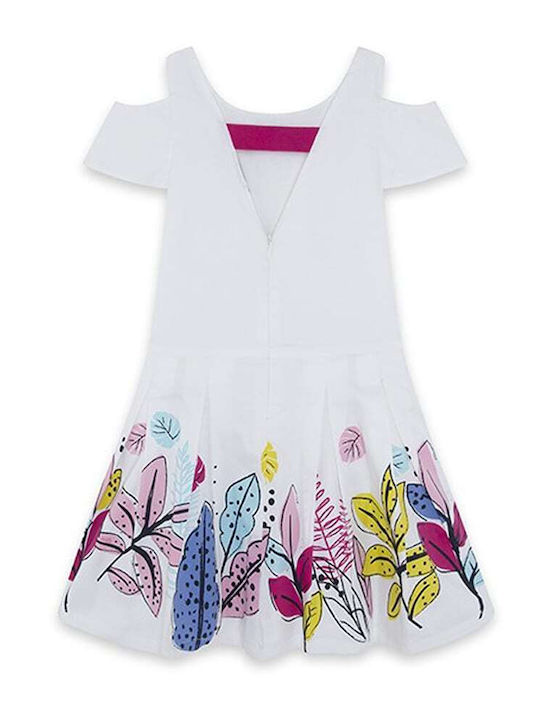 Tuc Tuc Kids Dress Short Sleeve White