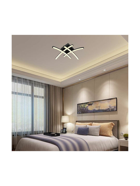 V-TAC Designer Μοντέρνα Μεταλλική Πλαφονιέρα Οροφής με Ενσωματωμένο LED σε Λευκό χρώμα