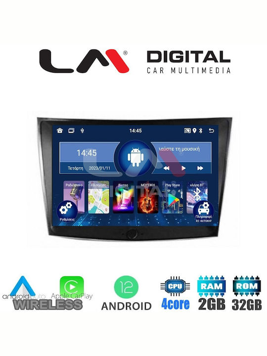 LM Digital Auto-Audiosystem für Ssangyong Tivoli / Rexton Tivoli 2015-2019 (Bluetooth/USB/WiFi/GPS/Apple-Carplay/Android-Auto) mit Touchscreen 9"