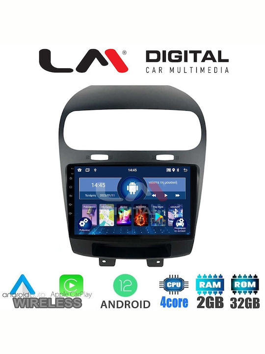 LM Digital Car Audio System for Fiat Freemont Dodge Journey Freemont 2008+ (Bluetooth/USB/WiFi/GPS/Apple-Carplay/Android-Auto) with Touch Screen 9"