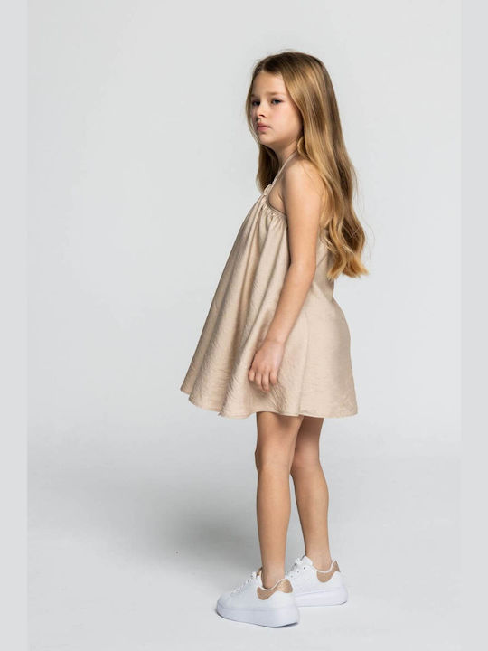 Alice Mädchen Kleid Ärmellos Beige