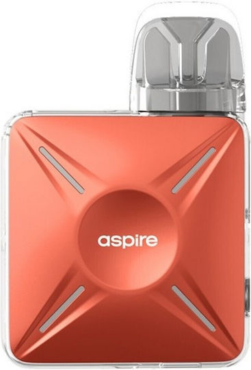 Aspire Cyber X Coral Orange Box Mod Kit 3ml με Ενσωματωμένη Μπαταρία