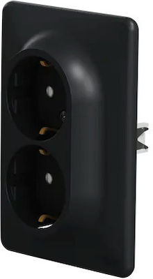 Schneider Electric Sedna Design Double Power Safety Socket Black