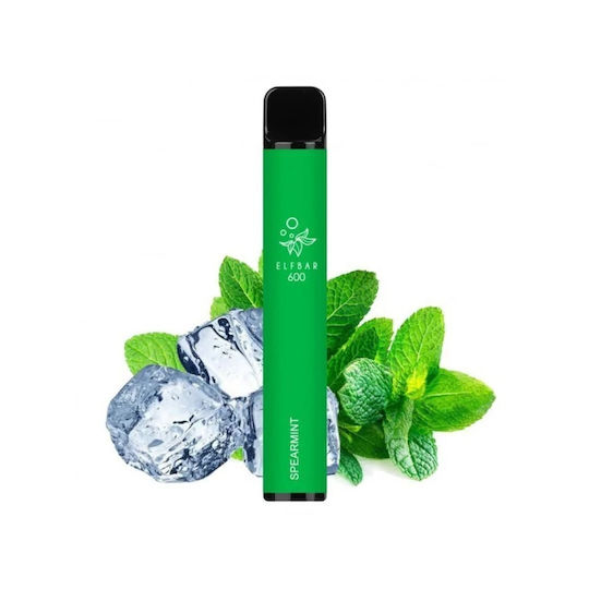 Elf Bar Țigară Electronică de unică folosință 600 Inhalări Mentă verde 2ml 20mg Mentă verde Portocaliu 23328