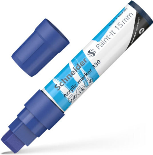 Schneider Paint Ιt 330 Ακρυλικός Μαρκαδόρος Μπλε 15mm