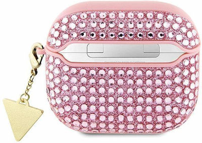 Guess Triangle Charm Case Pink for Apple AirPods 3