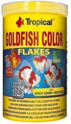 Tropical Colour Goldfish Food Flakes with Spirulina 100ml 20gr