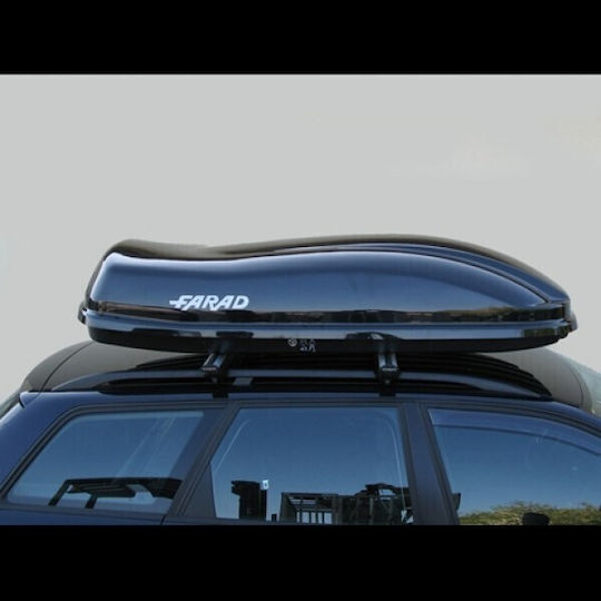 Farad Marlin Dachbox Für Autos Mit Doppelseitigem Öffnen 530lt Schwarze Glänzende