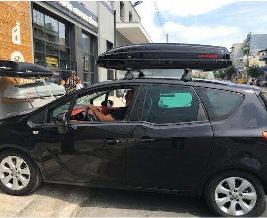 Kamei Cutie Portbagaj De Plafon Auto 330lt Neagră Lucioasă