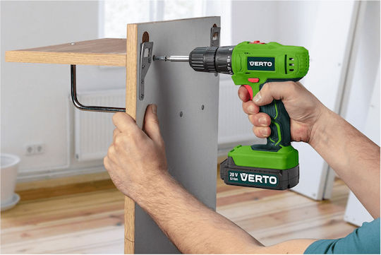 Verto 50G290 Δραπανοκατσάβιδο Μπαταρίας 20V 1x1.5Ah