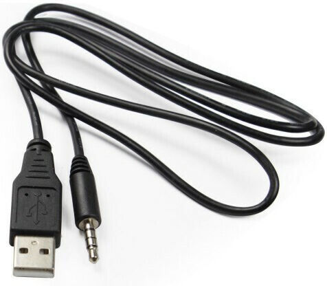USB 2.0 Kabel USB-A-Stecker - 3,5 mm Stecker Schwarz 1m m13149