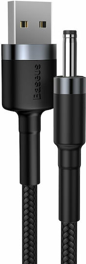 Baseus USB 2.0 Cable USB-A male - DC Μαύρο 1m CADKLF-G1