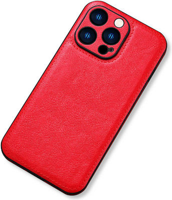 Bodycell Prestige Umschlag Rückseite Leder Rot (iPhone 14 Plus) BJ-00044