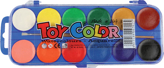 Toy Color Acquarelli Акварел Многоцветен с Четка