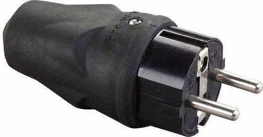 Elvhx Stecker Männlich Schuko Schwarz