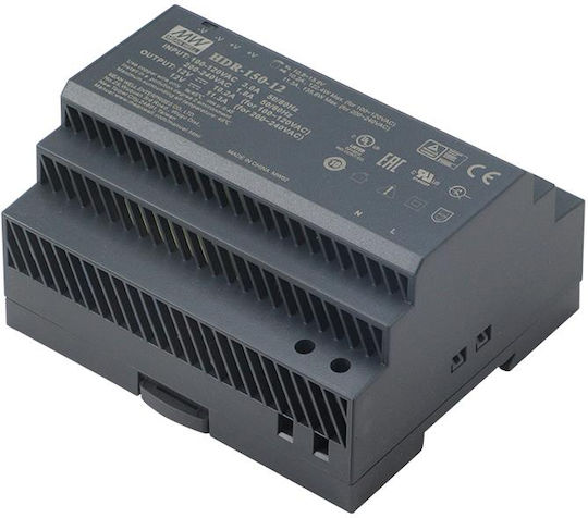 Mean Well HDR-150-12 DIN Rail Power Supply 11.3A/12V/135.6W