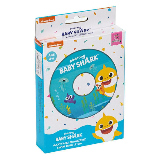 Gim Baby Shark Kids' Swim Ring Baby Shark with Diameter 51cm. for 3-6 Years Old
