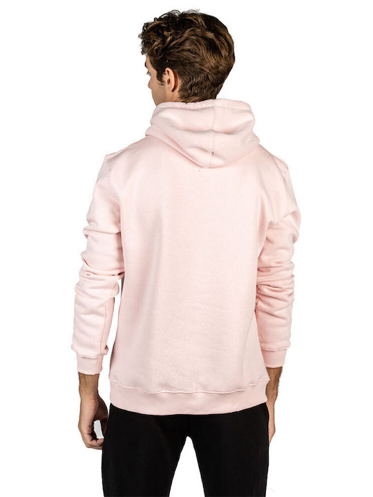 GSA Men's Sweatshirt with Hood and Pockets Pink