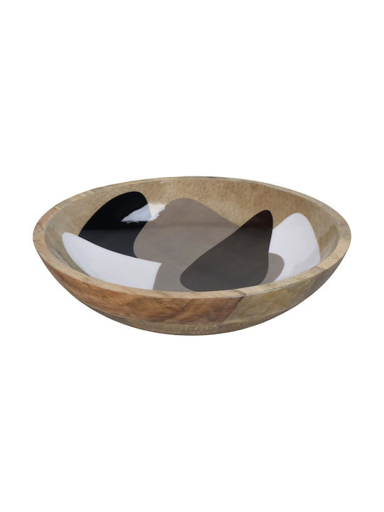 ArteLibre Decorative Bowl Beige 34x34x8cm