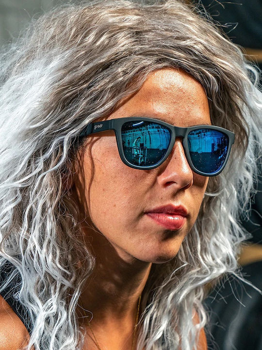 Goodr Mick And Keiths Unisex Sunglasses with Black Plastic Frame and Light Blue Polarized Lens
