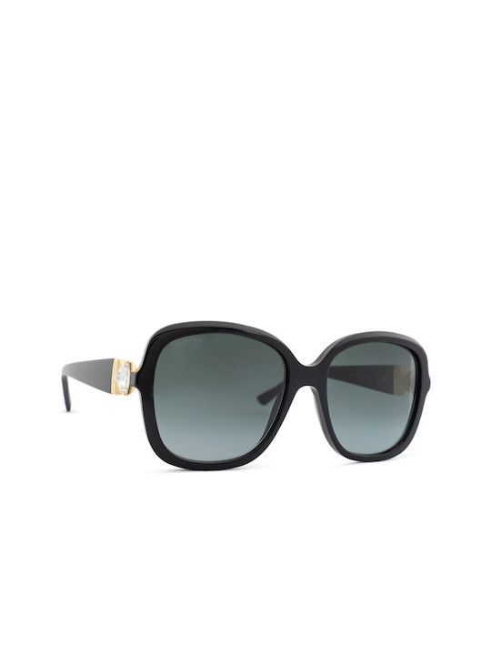 Jimmy Choo Sonnenbrillen mit Schwarz Rahmen und Schwarz Verlaufsfarbe Linse Sadie/S 807/9O