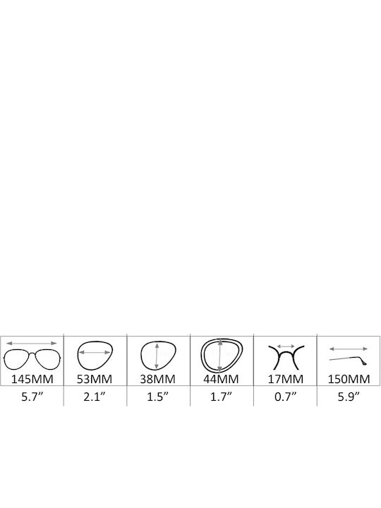 Daponte Unisex Sunglasses with Brown Wooden Frame and Gray Polarized Lens DAP008WC#6