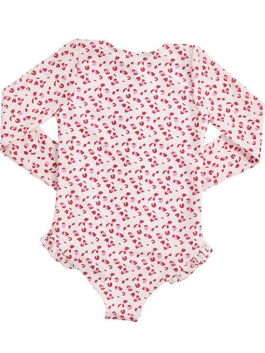 Swim Essentials Παιδικό Μαγιό Ολόσωμο με Μακρύ Μανίκι Ροζ