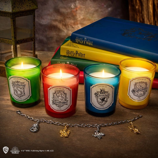 Cinereplicas Aromatic Soy Candle Harry Potter Hogwarts Houses in Jar Multicolour 4 Pieces